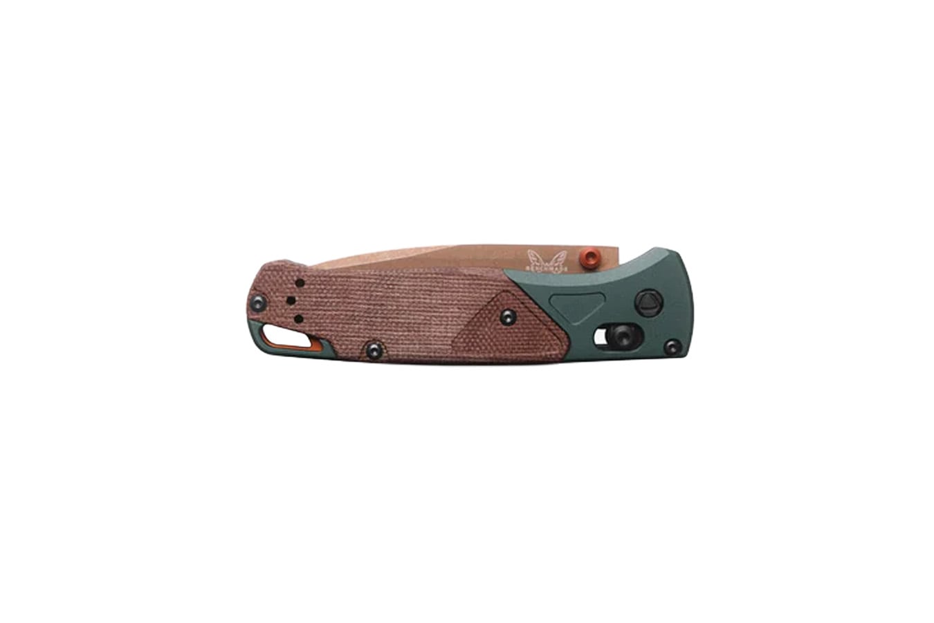 Benchmade Knife Bugout Drop Point Knife Taiga Green